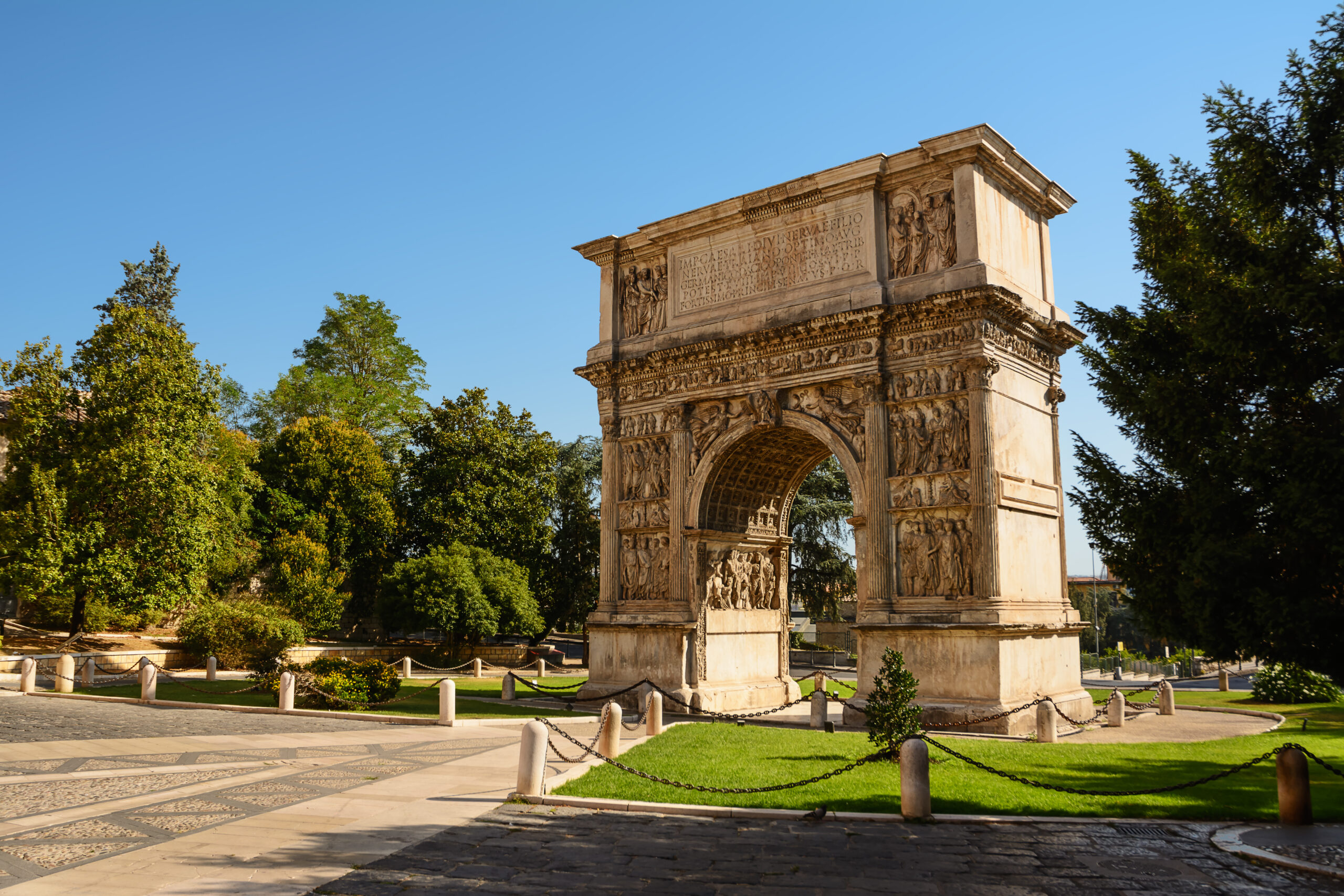 Arch Of Trajan The Arch Of Trajan In Benevento (Italy)